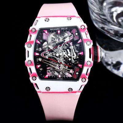 Richard Mille RM 38-02 Tourbillon Bubba Watson White and pink carbon fiber Watch